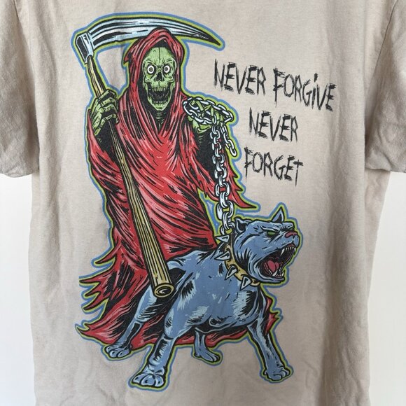 Broken Promises WORST IN ME TEE SAND size large 100% cotton Never Forgive forget - Picture 8 of 16
